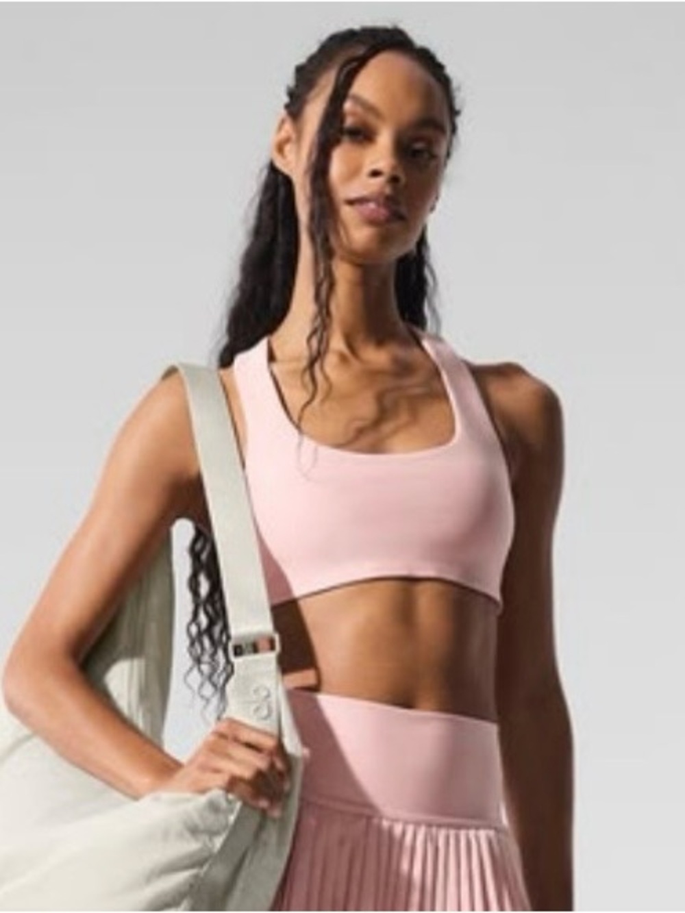 NWTs Alo Airlift Advantage Sports Bra in Pink Quartz